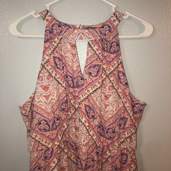 Q&A Merivel Maxi Pink Easter Summer Dress Size Medium - Picture 5 of 5